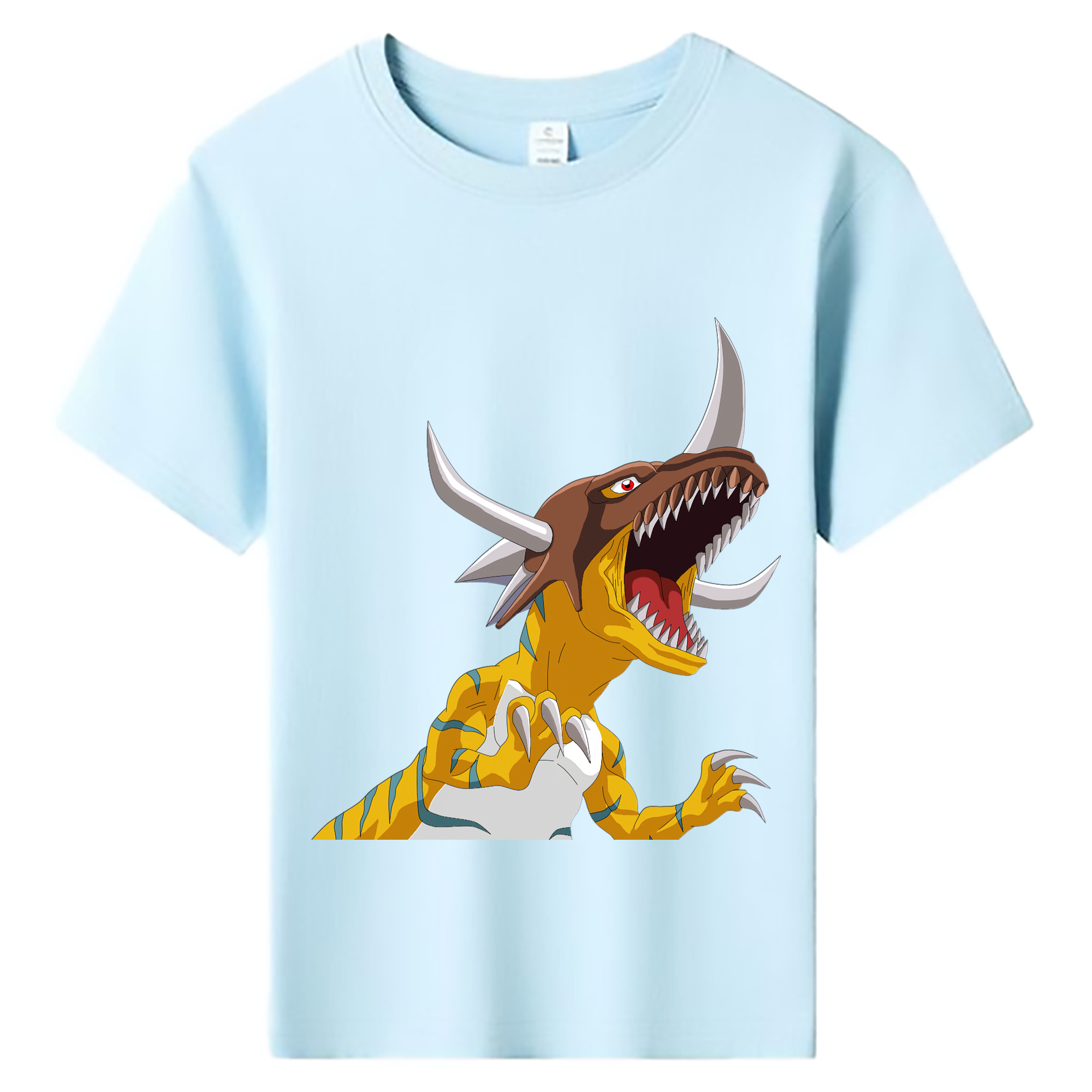 （画像用） Digimon デジタルモンスター/デジモン 綿100％キッズTシャツ（フロントプリント）